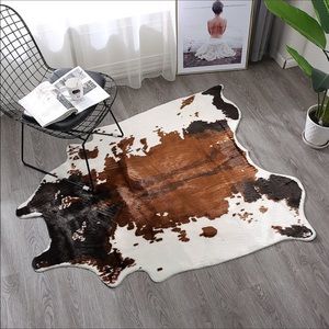 Elegant Cow Area Rug Decorative New